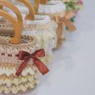 法式午後編織托特包