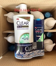 Dầu gội sạch gàu Clear mát lạnh bạc hà 630g Tặng dầu gội Clear Men