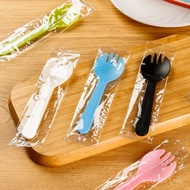 Dessert Spoon Fruit Fork Fork Spoon Gold Disposable Cake Spoon Plastic Spoon Fruit Fishing Spoon Cak