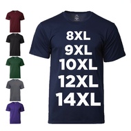 RIGHTWAY X HYDT 8XL 9XL 10XL 12XL 14XL Plus Size Microfiber T Shirt Jersey Baju Jersi Round Neck T S