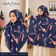 Aysha Exclusive Bawal Printed 8D Kain Voil korea Bidang 55"