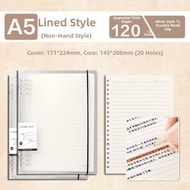 ZHIXIE | Comfortable B5/A4/A5 Multi-size Replaceable Cores Spiral Notebook