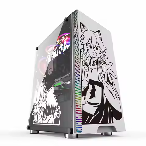 Senko-san Anime stickers for PC Case,Japanese Cartoon Decor Decals for Atx Computer Chassis Skin,Wat