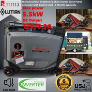 BENMA/LUTIAN 5500Watt/5.5KW Inverter Silent Petrol Generator with Battery Start - 6 Months Warranty 