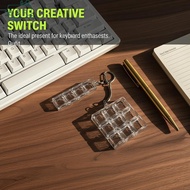 【B&A】 DIY Mechanical Keyboard Switch Tester Keychain 6 Keys For Switch Trying Office Gaming And Cust