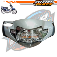 Batok Kepala Depan Belakang Supra X 125 Lama Silver + Lampu / Batok Kepala Depan Belakang Plus Lampu