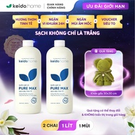Bộ 2 Nước Giặt Xả Cao Cấp Keido.home 1L – Giặt Quần Áo Thơm Lâu An Toàn Hiệu Quả Dịu Nhẹ