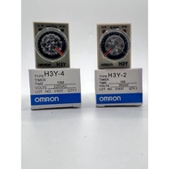H3Y-2 H3Y-4 h3y2 h3y4 ทามเมอร์รีเลย์ Timer สวิตช์หน่วงเวลาตัวจับเวลา 5S- 60M เวลา 12V 24v 220v