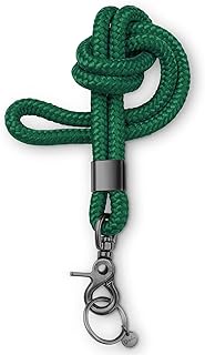 [Test Very Good, Note 1.1] Key Ring with Lanyard for Key Rings with Carabiner as Card Holder, German