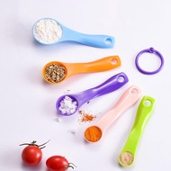 5Pcs/Set Baking Measuring Spoons 2 Scale HangingMeasure Gram Cups Child Milk Powder Spice Measuring 