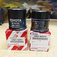 ORIGINAL TOYOTA AVANZA 1.3/1.5 (2004 - 2021) ENGINE OIL FILTER (15601-YZZT1/ 15601-BZ070)