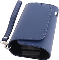 ZUYOOK PU Case Convenient Lanyard Storage Bag Compatible with IQOS 3.0 Duo High PU Leather Protective Case Protective Pouch Bag Carry Wallet Storage Cover with Lanyard for IQOS 3/Duo (1PACK)(Blue)