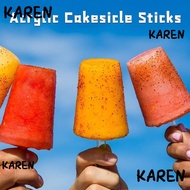 KAREN Popsicle Mold, Acrylic Transparent Popsicle Sticks, Replacement Reusable Ice Cream Sticks