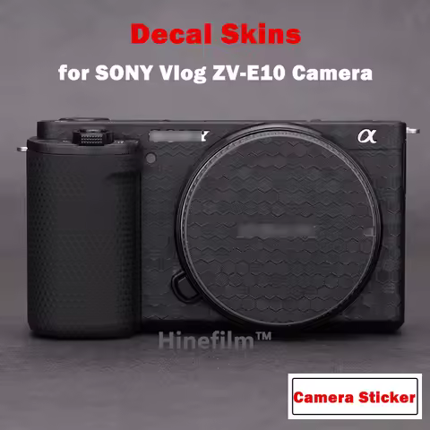 for Sony ZVE10 Camera Decal Skins ZVE-10 Protective Sticker for Sony zv e10 / ZV-E10 Camera Wrap Cov