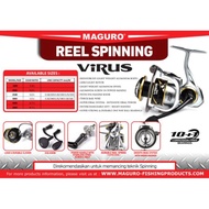 Reel Pancing MAGURO VIRUS 2500 3000 | Power Handel | Suara Spool