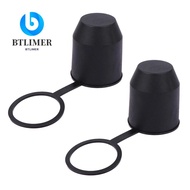 BTLIMER 2Pcs/Set Tow Bar Ball Cover, Black Hitch Cover Trailer Hitch Ball Cover, Universal Plastic T