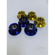 Y15ZR REAR TYRE NUT TITANIUM GOLD