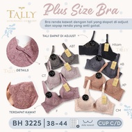 TALLY BRA BH 3225 I FINE LACE MATERIAL I SIZE 38 - 44 I CUP C/D I WIREADA I THIN FOAM I HOOK 4