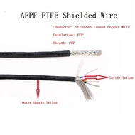 1/2/3/4/5/6 Core Teflon Shielded High Temperature Cable Shielded Signal Wire AFPF Fluoroplastic Shielded Wire Oil Resistant-1/2Meters