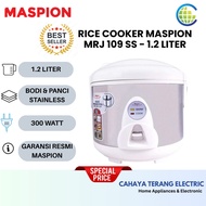Maspion Stainless Steel Rice Cooker MRJ 109 ss - 1.2 Lt