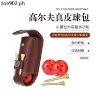 BST Brown Cowhide Bag 3 Holes Ball Small Ball Bag Waist Bag Ball Bag Accessory Kit Can Hold 3 Balls 