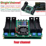 AUGUSTINE Battery Capacity Tester Module LCD Display Type-C Internal Resistance Tester Lithium Battery MWh 18650 Battery Tester