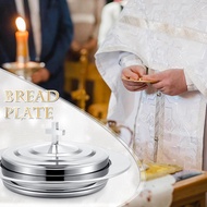 Holy Communion Tray withCover Bread Tray Plates forChurches Polished Church Supplies Ware Sets Plate
