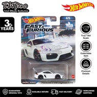 Hot Wheels Fast & Furious Premium 718 Porsche Cayman GT4 - White - Collector - White