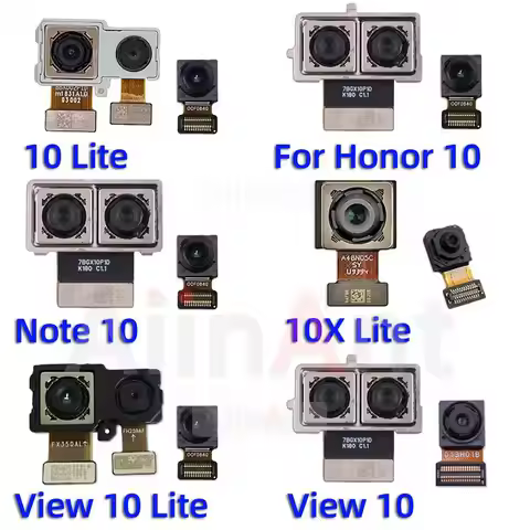 Aiinant Front Camera Rear Main Back Camera Flex Cable For Huawei Honor 10 View Note 10 V10 10X Lite 