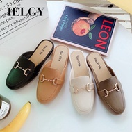 IELGY Sandals And Slippers Women's Fashion Trend Wear Half-toe Casual Beach Beige Flat Shoes