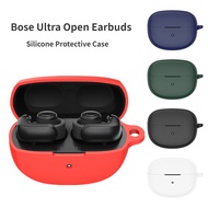 For Bose Ultra Open Earbuds Case Solid Color Silicone Soft Earphone Shockproof Protection Cover with Hook