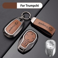 Zinc Alloy Car Key Cover for GAC Trumpchi EMKOO Fob Cover Holder Shell Bag Case Casing Keychain Acce