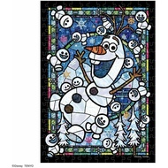 Tenyo 266 Pieces Transparent Puzzle Disney [Frozen Snow Treasure Stained Glass] Animation 266-967