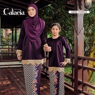 READY STOCK 🔥 New Calacia Kurung Kedah Lace Moden Pearl Skin by Bycurve X Jelita Wardrobe with Printed Skirt
