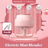 【Hello Kitty】Electric Garlic Mashed Co-branded Joyoung Multifunctional Mini Mixer For Whipping Ingredients Small Masher