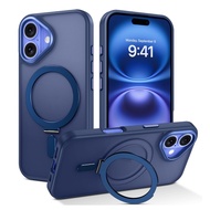 MOCOME Magnetic Wireless Charging case iPhone 16/16 Plus Stand 16 Kickstand iPhone16Plus
