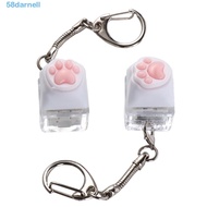 DARNELL Cat Paws Corgi Buttock Keycap, Pink Cat Claw LED Pink Cat Claw Keycap Key Chain, Keyboard Bu