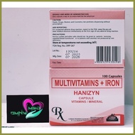 ✙✷ ♨ ✧ HANIZYN Multivitamins+Iron  100 Capsules