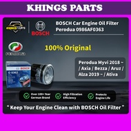 BOSCH Car Engine Oil Filter Perodua Myvi 2018 - Present Aixa Aruz Ativa Bezza  Alza 2019 - Present 0