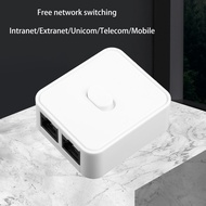 KIN 2 Port RJ45 LAN CAT6 Switch Selector 1000Mbps 2 In 1 Out 1 In 2 Out Internal External Switcher S