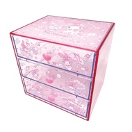 K Company Sanrio Characters My Melody 3-Drawer Chest C3C3-MM H14.7 x W15 x D11.8cm