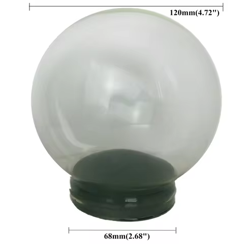 120mm DIY Glass Snow dome Accessories Christmas Snow Globes decoration ornament display water snow b