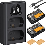 K&F Concept LP-E6NH Replacement Battery, 2250 mAh Battery Charger Set, Compatible with Canon EOS 90D