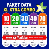 PAKET DATA XL XTRA COMBO 40 GB + BEBAS YOUTUBE KUOTA INTERNET MURAH