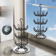 ตู้รองเท้าแบบหมุนได้ 360 องศา ตู้รองเท้าแบบพับได้สำหรับกลางแจ้ง พื้นรองเท้าแบบหลายชั้น โครงเหล็กสำหร