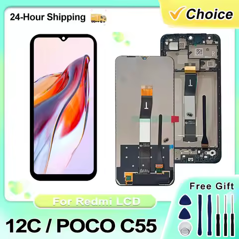 For Xiaomi Redmi 12C LCD Display 22120RN86G 22120RN86I Touch Screen For Poco C55 LCD 22127PC95I Asse