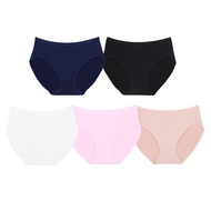 Wacoal Bikini Panty Pattern 5-Piece Pack WU1C34/WU1F34 Assorted Color (BL BE CP CR PU)