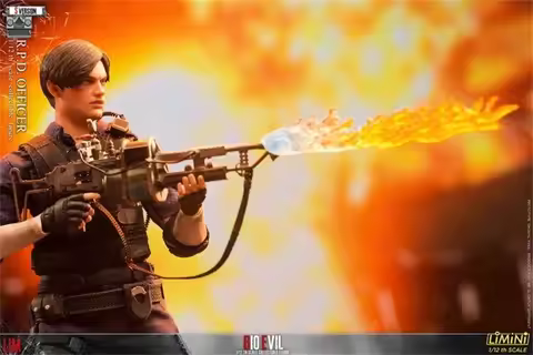 1/12 LIMTOYS Resident Of The Evil Lyon BIO EVIL-RPD Handsome Guy Officer Game Elements S Version 2 H