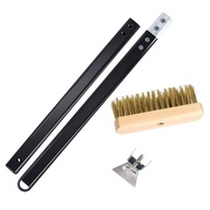Pizza Oven Brush With Scraper Pizza Oven Brush With Scraper Outdoor Pizza Oven Accessories Brass Bri