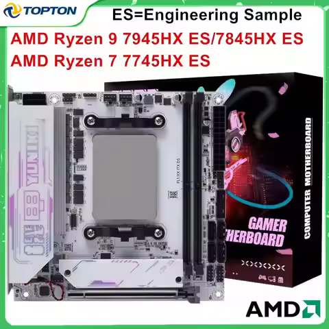 AMD Gaming NAS Motherboard Ryzen 9 7945HX ES 7845HX ES R7 7745HX ES 2*M.2 NVMe 4*SATA PCIe4.0X16 2.5